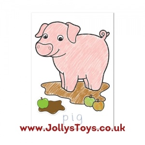 Farmyard Colouring Book with Stickers